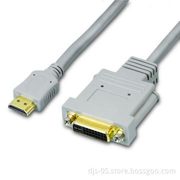 DVI Female to HDMI Male Cable, Supports 1,080P, RoHS Directive-compliant